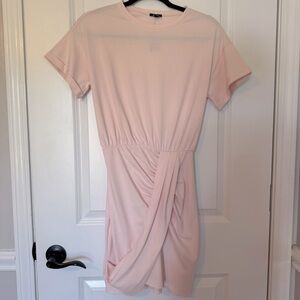 NWT Express Drapped  Pink Women's T- Shirt XSmall Dress